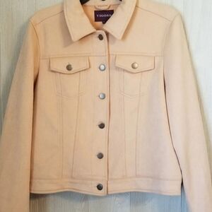 Vigoss Jacket Womens Size Small Lightweight Peach Blush